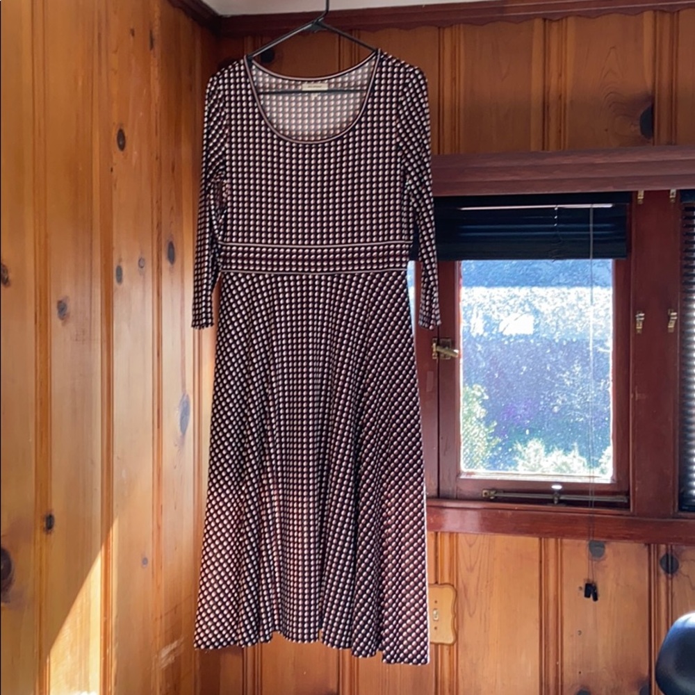 Max Studio 3/4 sleeves midi fit and flare dress